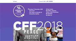 Desktop Screenshot of crueltyfreefestival.org.au